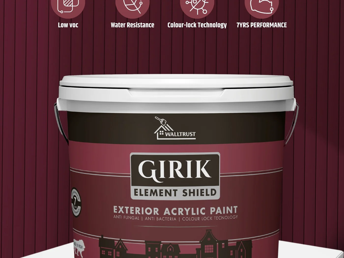 Walltrust Roller Texture applied look